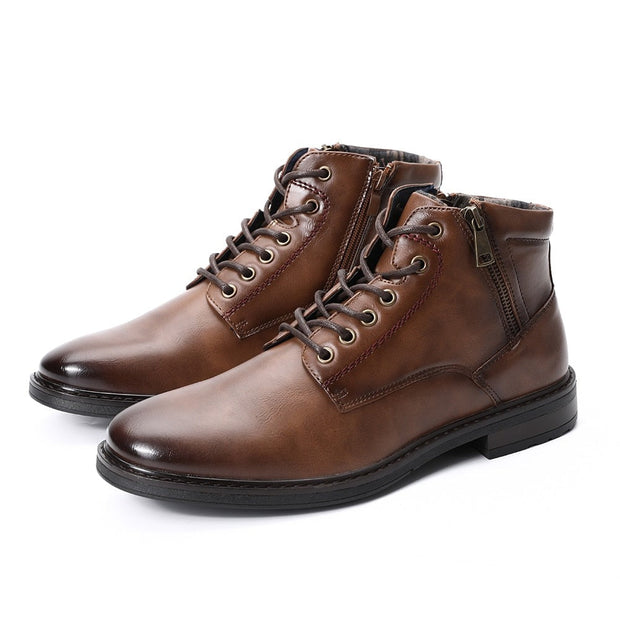 Angelo Ricci™ Handmade Leather Business Style Winter Boots