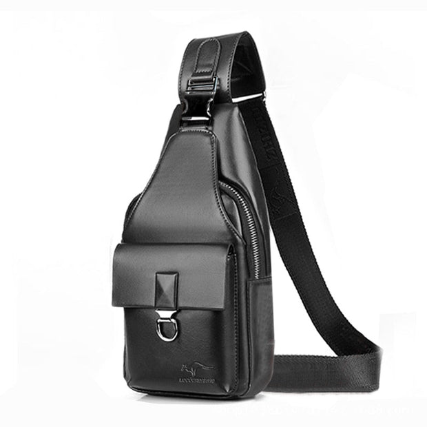 Angelo Ricci™ Business Casual Leather Crossbody Shoulder Bag