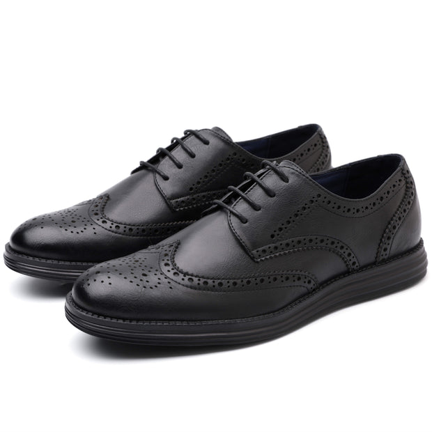 Angelo Ricci™ Genuine Leather Brogue Business Style Elegant Shoes