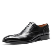 Angelo Ricci™ Formal Genuine Leather Business-Men Brogue Oxford Shoes