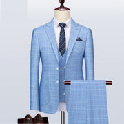 Angelo Ricci™ Designer Plaid Formal Elegant Tailored Suit