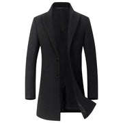 Angelo Ricci™ Winter Executive Business-Men Woolen Long Trench Coat