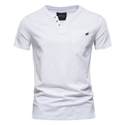 Angelo Ricci™ Summer Cotton V-neck T Shirt