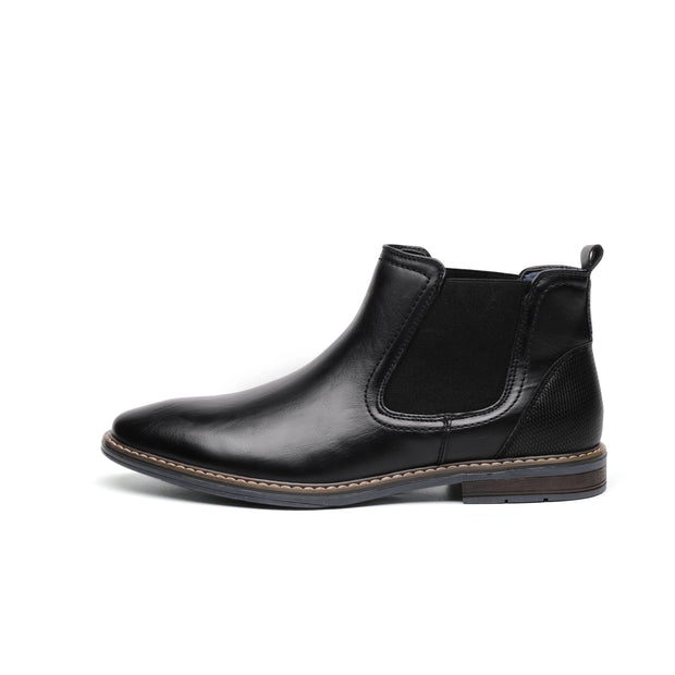 Angelo Ricci™ Designer Leather Comfortable Slip-On Chelsea Boots