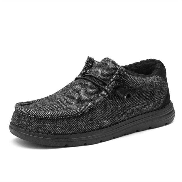 Angelo Ricci™ Winter Faux Fur Lined Slip-on Flat Loafers