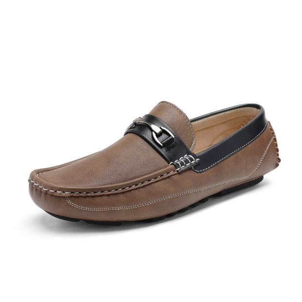 Angelo Ricci™ Lightweight Leather Business Mocassins