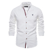 Angelo Ricci™ Exclusive Long Sleeve Cotton Button-Up Shirt