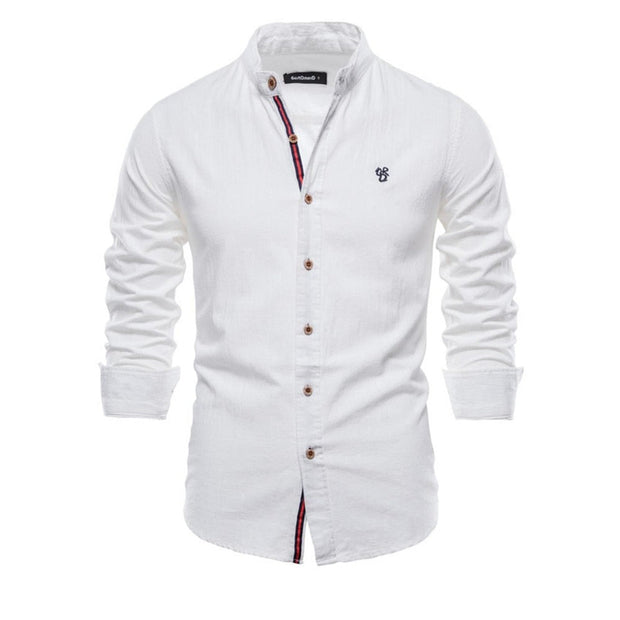 Angelo Ricci™ Exclusive Long Sleeve Cotton Button-Up Shirt