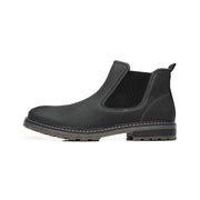 Angelo Ricci™ Handmade Leather Elastic Strap Business Chelsea Boots