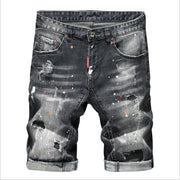 Angelo Ricci™ High Street Holes Fit Jeans Shorts