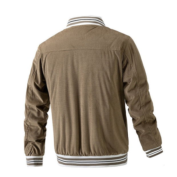 Angelo Ricci™ Corduroy Baseball Varsity Fashion Jacket