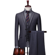 Angelo Ricci™ Single-Breasted Formal Business-Men Office 3Piece Suit