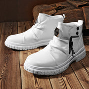 Angelo Ricci™ Vintage High Chelsea Motorcycle Rubber Boots
