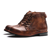 Angelo Ricci™ Leather High Comfortable Retro Cowboy Boots