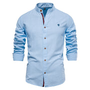 Angelo Ricci™ Exclusive Long Sleeve Cotton Button-Up Shirt