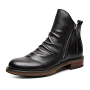 Angelo Ricci™ Leather High-Top Tassel Zip PU Leather Boots