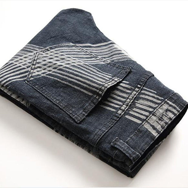 Angelo Ricci™ Slim Fit Holes Beggar Jeans Joggers