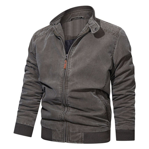 Angelo Ricci™ Mens Spring Casual Fleece Tactical Bomber Jacket