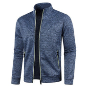 Angelo Ricci™ Men's Zipper Knit Long Sleeves Cashmere Sweater