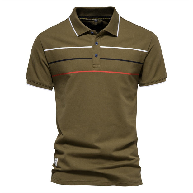 Angelo Ricci™ Brand Cotton Business Style Polo Shirt
