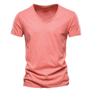 Angelo Ricci™ Brand Quality 100% Cotton V-Neck T-shirt