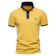 Angelo Ricci™ Summer Cotton Dots Business Polo Shirt