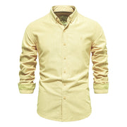 Angelo Ricci™ Brand Cotton Business Casual Oxford Dress Shirt