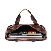 Angelo Ricci™ Shiny Cow Leather Business Men Briefcase
