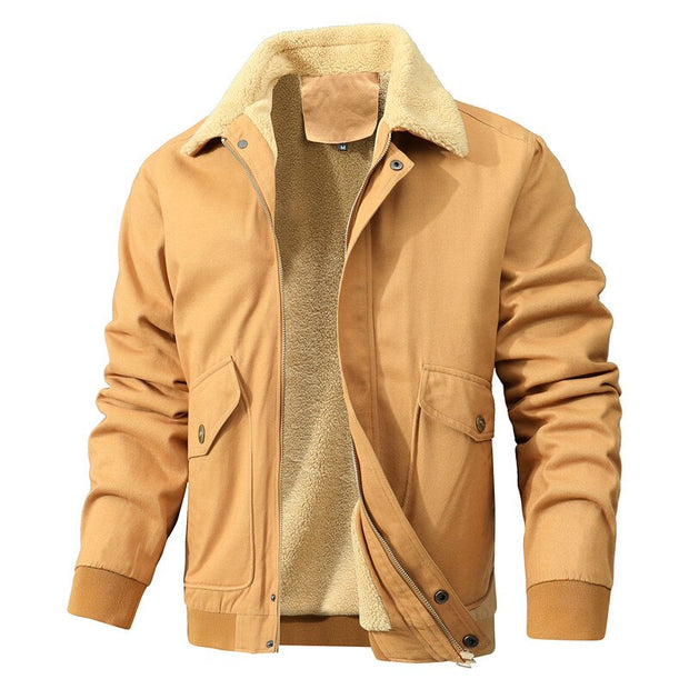 Angelo Ricci™ Men Tactical Style Fleece Bomber Jacket