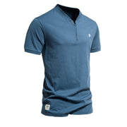 Angelo Ricci™ Casual V-neck Cotton Summer Tee