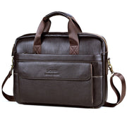 Angelo Ricci™ Men Genuine Leather Business Office Briefcase