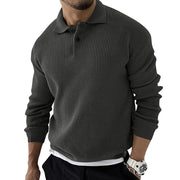 Angelo Ricci™ Knitted Lapel Casual Business Men Sweater