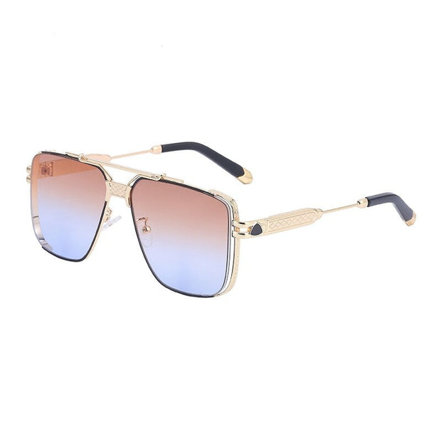 Angelo Ricci™ Fashion Luxury Metal Trend Big Frame Sunglasses