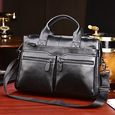 Angelo Ricci™ Genuine Leather Business Large Briefcase