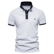 Angelo Ricci™ Summer Cotton Dots Business Polo Shirt