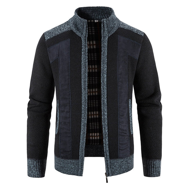 Angelo Ricci™ Stand-up Collar Casual Cardigan