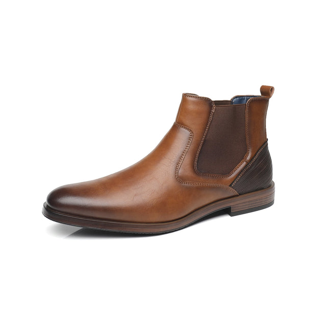 Angelo Ricci™ Soft Leather Elastic Strap Formal Business Boots