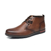 Angelo Ricci™ Men Casual Everyday Leather Ankle Boots