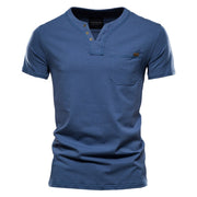 Angelo Ricci™ Summer Cotton V-neck T Shirt