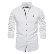 Angelo Ricci™ Exclusive Long Sleeve Cotton Button-Up Shirt