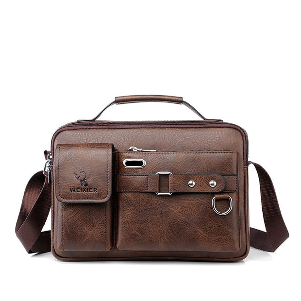 Angelo Ricci™ Men Leather Business-Men Briefcase