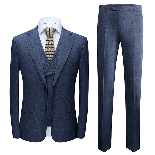 Angelo Ricci™ Designer High-End Fancy Business Style 3 Piece Suit