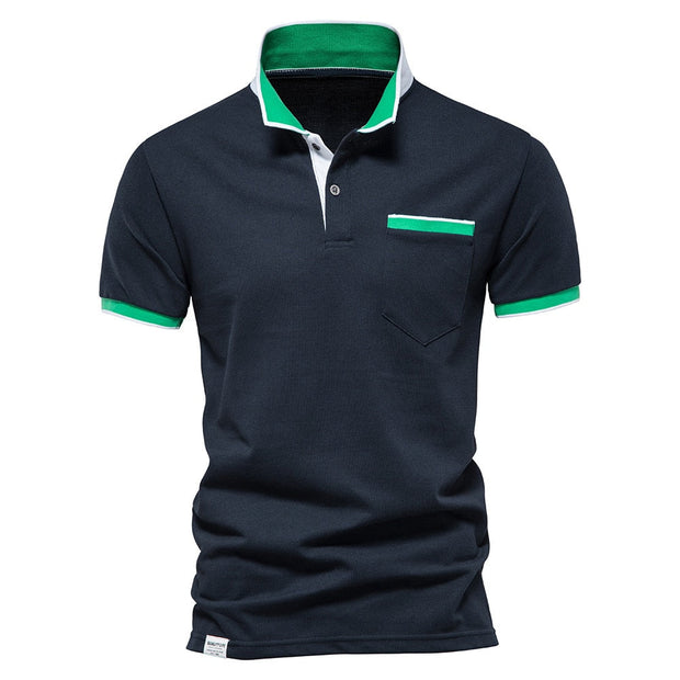 Angelo Ricci™ Brand Summer Cotton Casual Polo Shirt