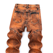 Angelo Ricci™ Mid-Waisted Slacks Hip Hop Jeans