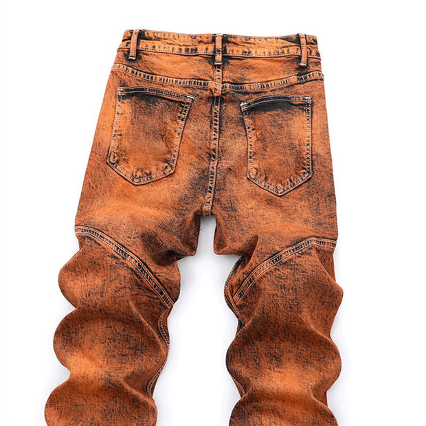 Angelo Ricci™ Mid-Waisted Slacks Hip Hop Jeans