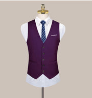 Angelo Ricci™ Formal Solid Color Business Office Suit Vest