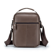 Angelo Ricci™ Men Cow Leather Casual Multifunction Messenger Bag