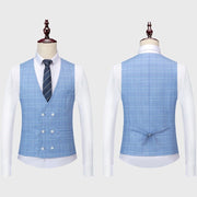 Angelo Ricci™ Designer Plaid Formal Elegant Tailored Suit