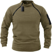 Angelo Ricci™ Men Outdoor Tactical Warm Fleece Turtleneck Sweater