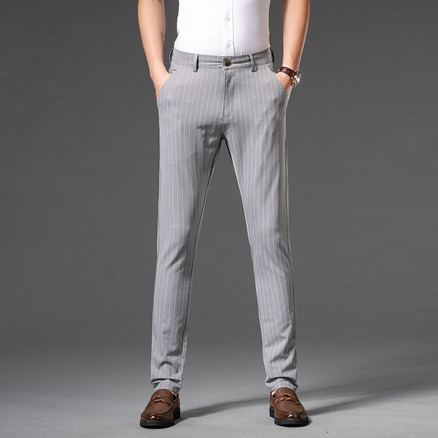 Angelo Ricci™ Stripe Formal Business Office Trousers